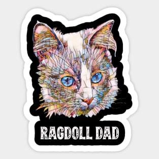 Ragdoll Dad Father's Day Gift Sticker